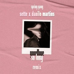 Spring Gang Feat. Mia Pfirrman - Goodbye So Long (Sette & Danilo Martins Remix)