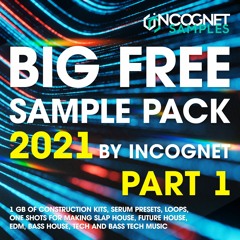 BIG FREE SAMPLE PACK 2021 By INCOGNET. PART 1 [ 1 GB of Kits, Presets, Loops, Shots]