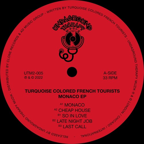 Turquoise Colored French Tourists / Monaco EP Turquoise Colored French Tourists / Monaco EP