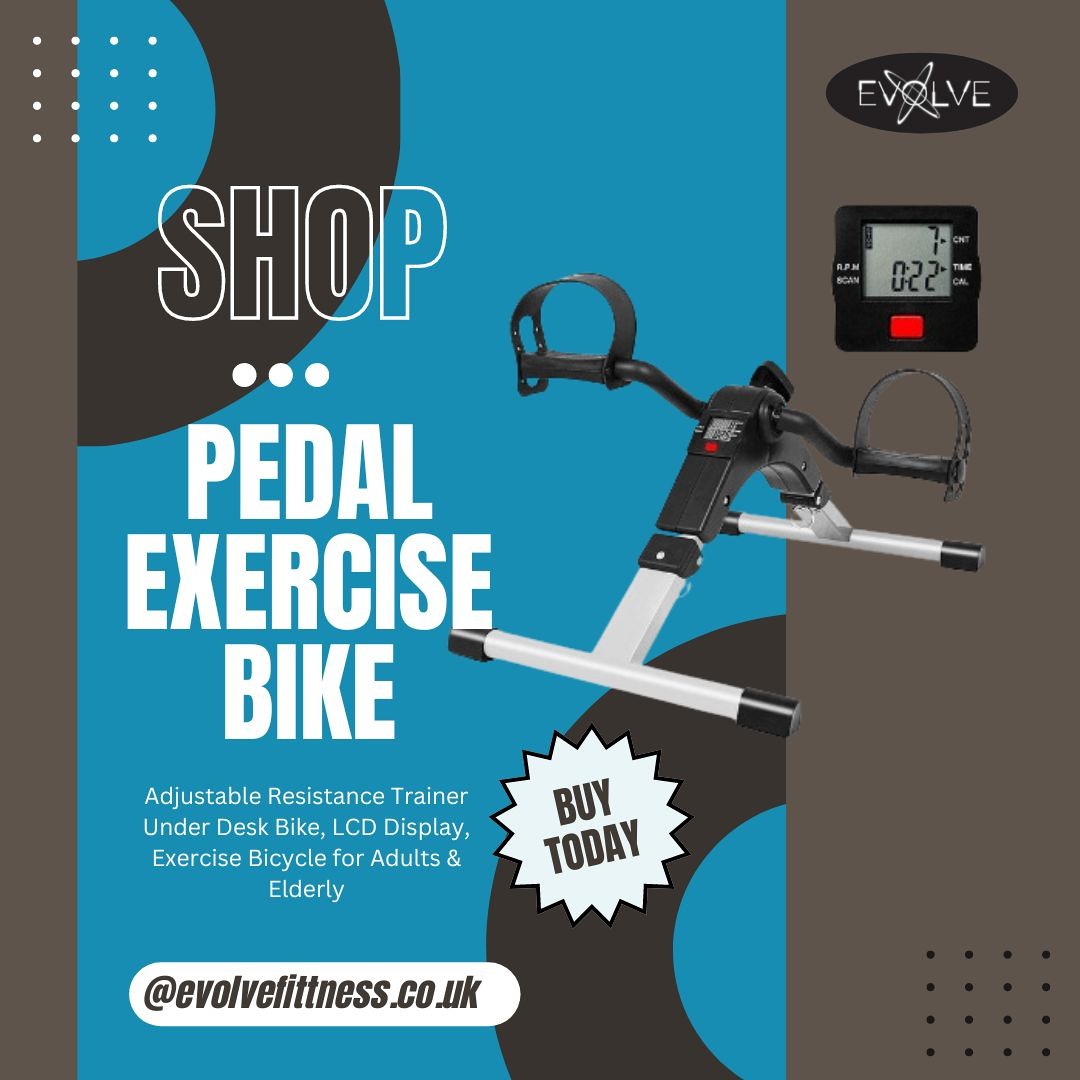 Adjustable Mini Pedal Bike With LCD Display For Workouts