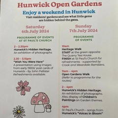 Chris Ebdon from Hunwick Open Gardens July 6-7 2024