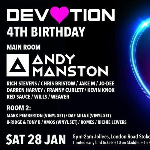 Darren Harvey Devotion 4th Birthday Jan 2023