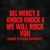 Artwork for Bel Mercy X Knock Knock X We Will Rock You (Hard Techno Mashup)