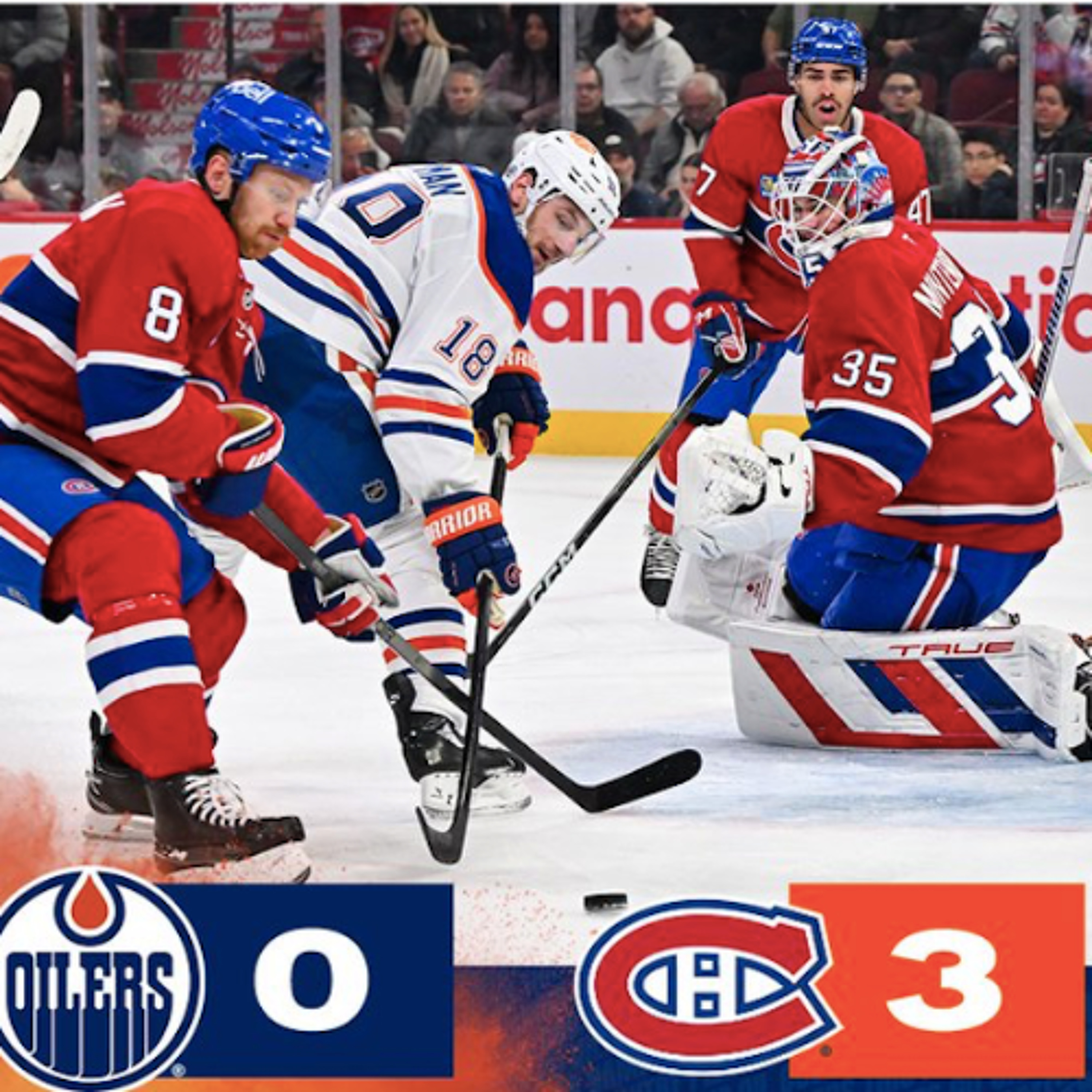 The Cult of Hockey's "Oilers flat as a pancake in loss to Habs" podcast