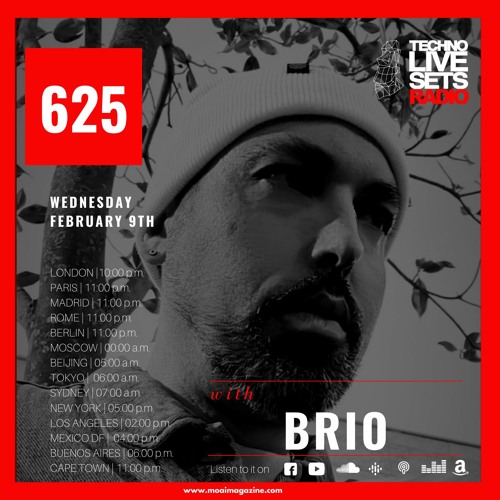 🔴🔴🔴 MOAI Techno Live Sets Radio | Podcast 625 | Brio | Spain
