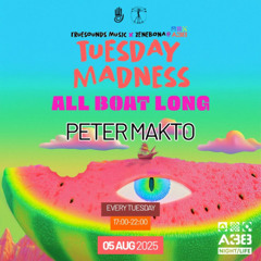 Peter Makto - All Boat Long 5hrs Live DJ Set (Tuesday Madness @ A38 Boat - 05 Aug 2025)