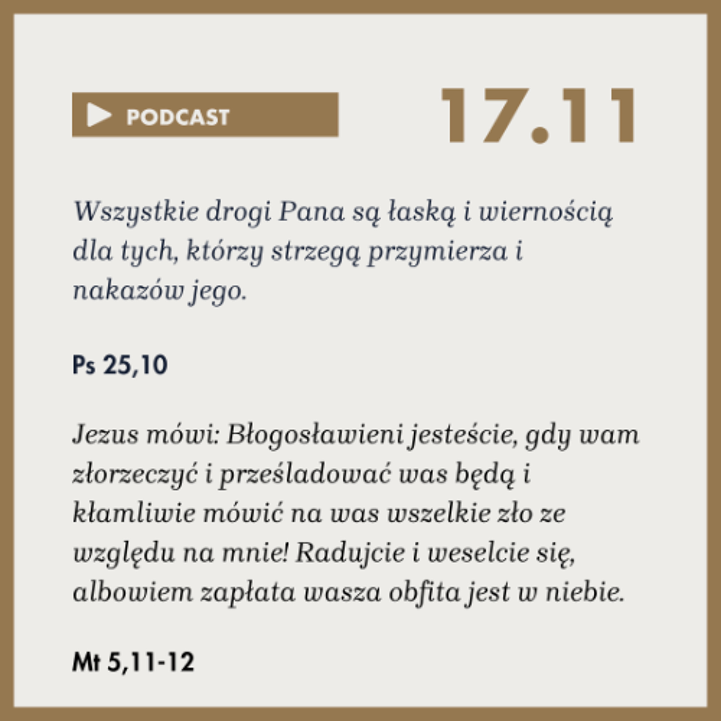 Poranek ze Słowem na 17 listopada 2025 episode artwork