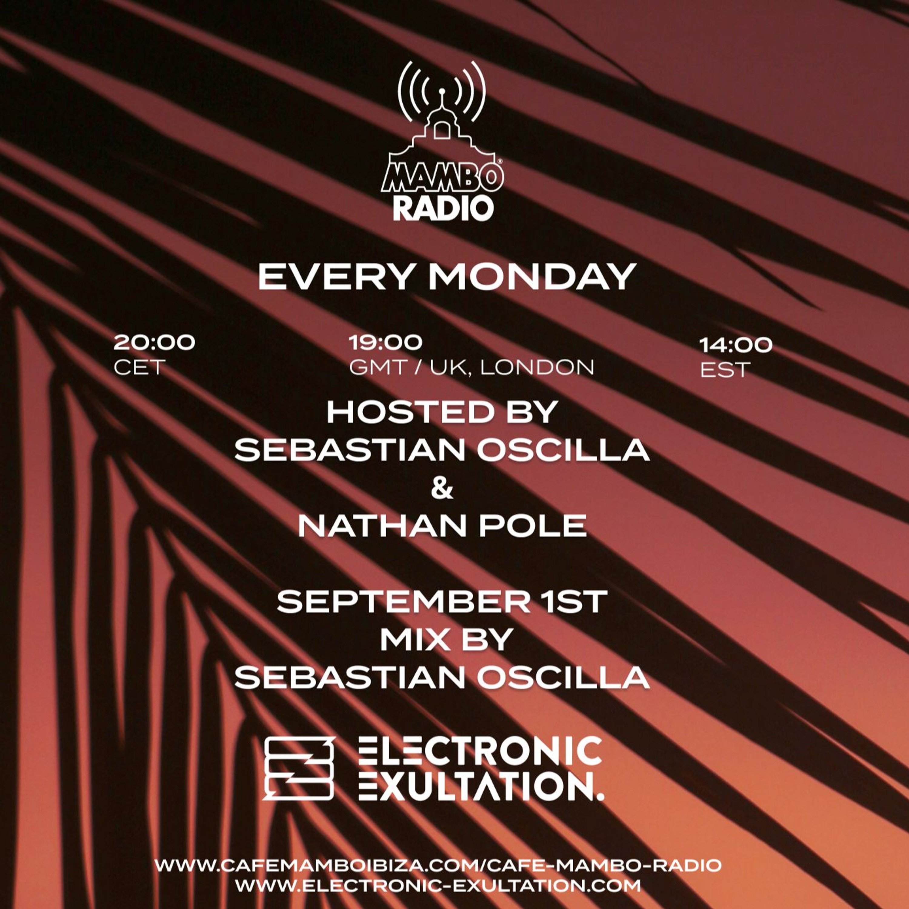 Electronic Exultation - Cafe Mambo Radio - 01-09 -2025 / Mixed By Sebastian Oscilla episode artwork