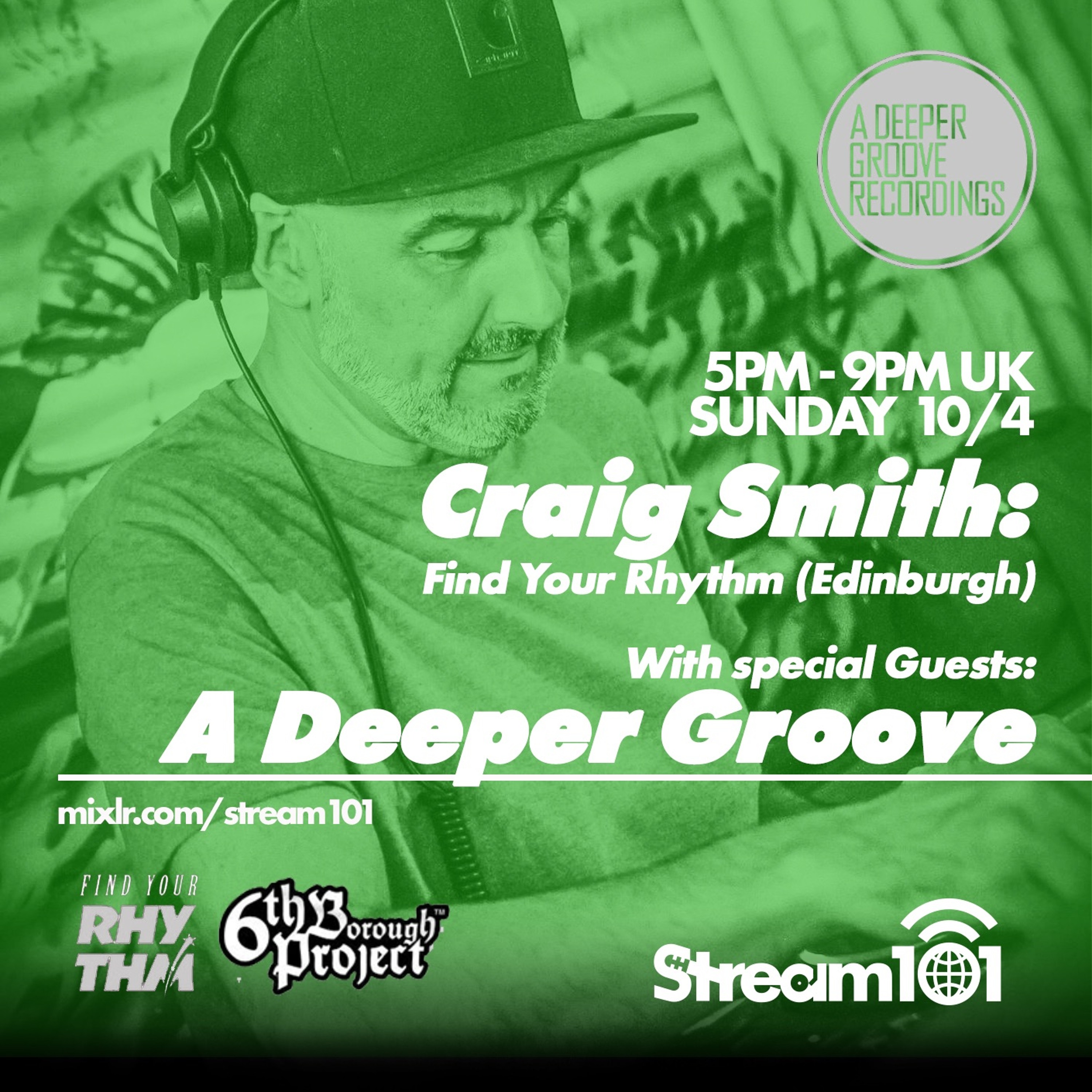 Find Your Rhythm Radio Show #31 with special guest A Deeper Groove 10.04.2022 episode artwork