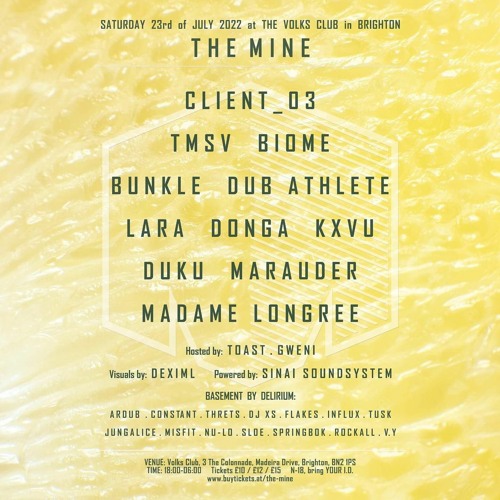 Bunkle DJ Set @ The Mine, Brighton - July 2022