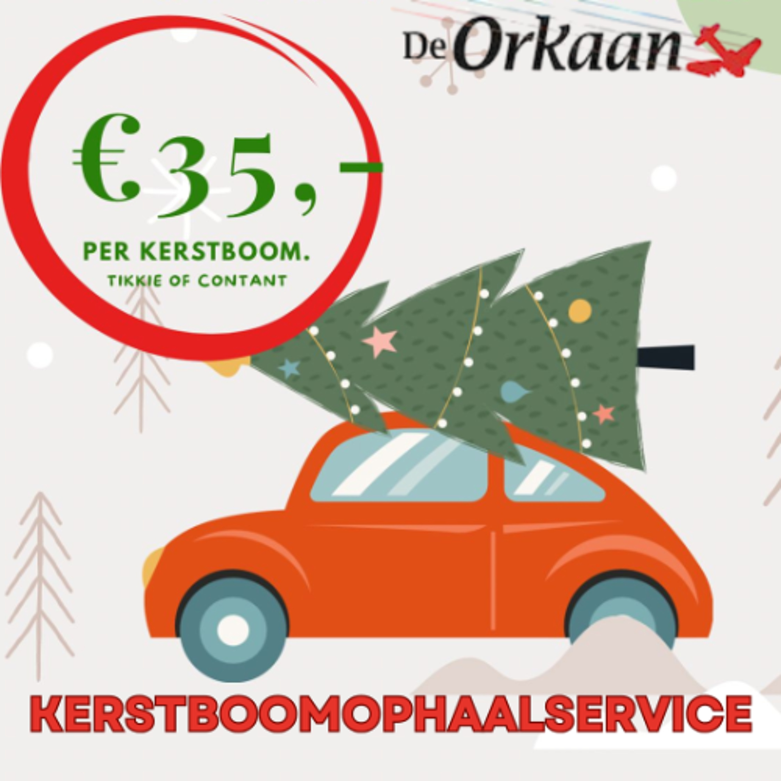 kerstboomophaalservice