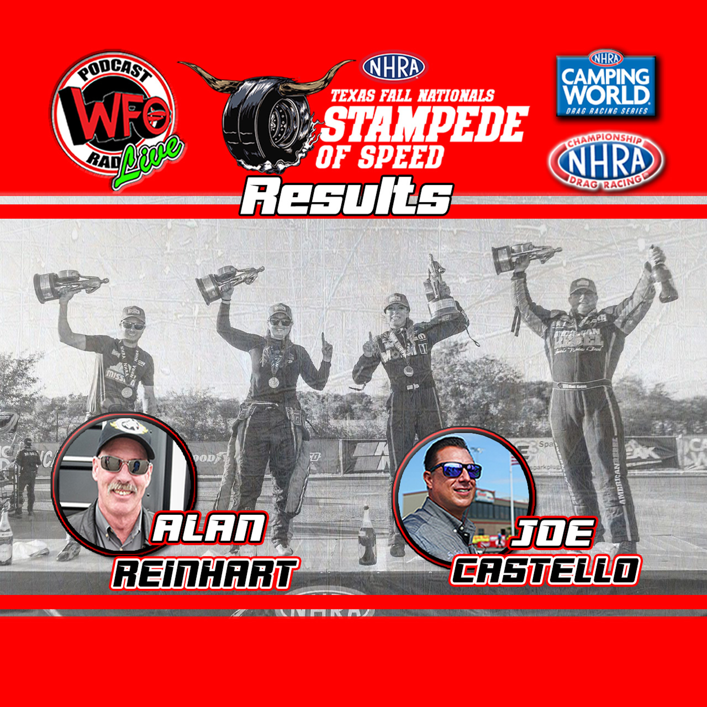 NHRA Results - NHRA Fall Nationals, Stampede of Speed with Alan Reinhart and Joe Castello