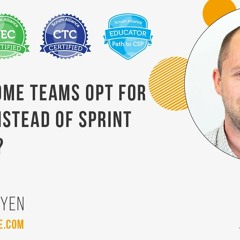 Why do some teams opt for kanban instead of sprint planning?