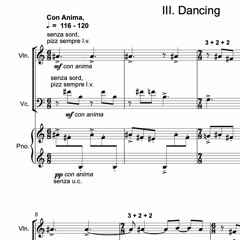 Alternate Canvas for piano Trio : III. Dancing