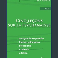 Ebook PDF  ⚡ Fiche de lecture Cinq leçons sur la psychanalyse de Freud (analyse littéraire de réfé