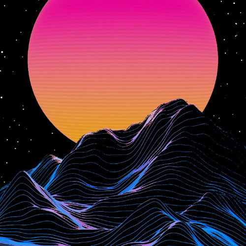 Floating Through Digital Sunsets