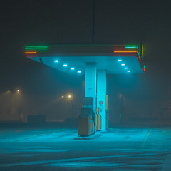 Lights as warm as a gas station