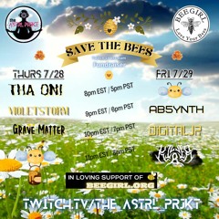 444 ~ Save the Bees Charity Stream ~ Dubstep and House