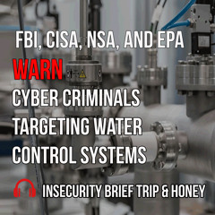FBI, Cisa, NSA, and EPA Warn Cyber Criminals Targeting Water Control Systems