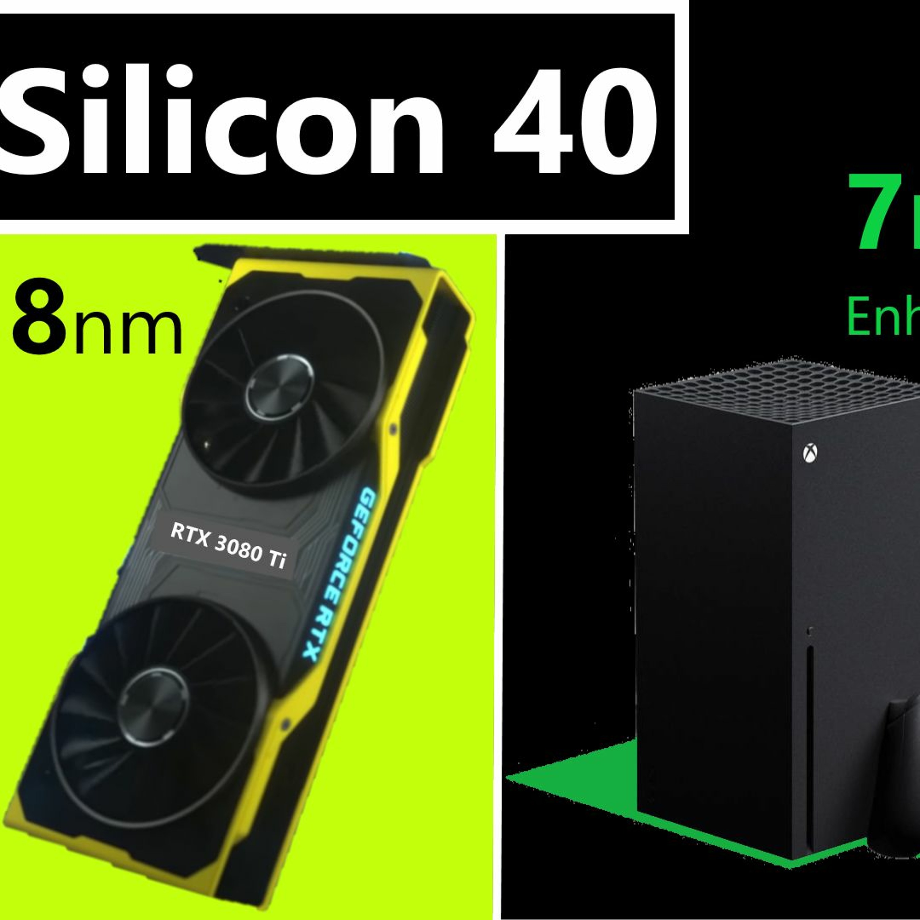 cover of episode 40. 7nm XBOX, 8nm Nvidia Ampere, 10nm Intel Alder Lake