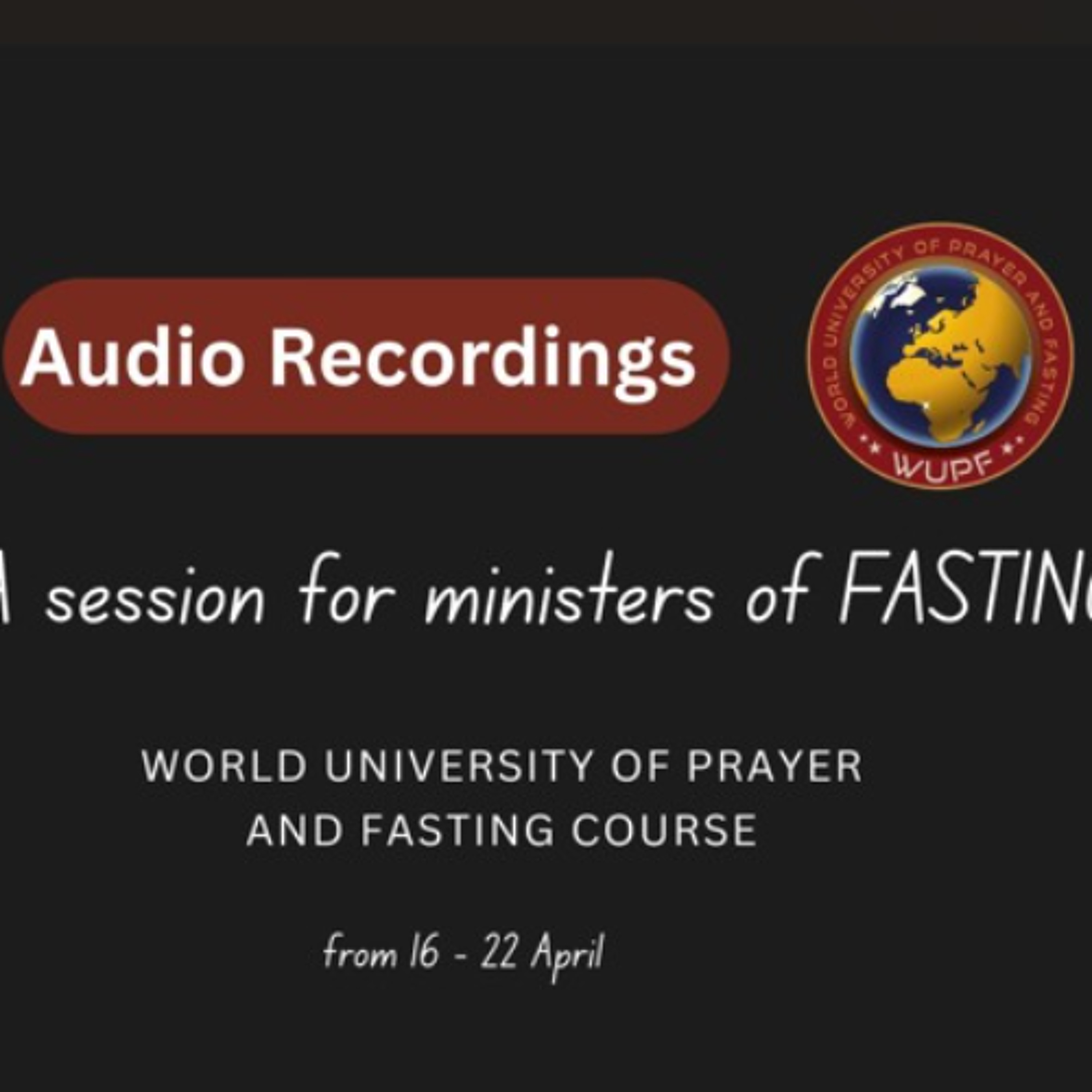 1. English Version - Intro to fasting ministers || April  || 108