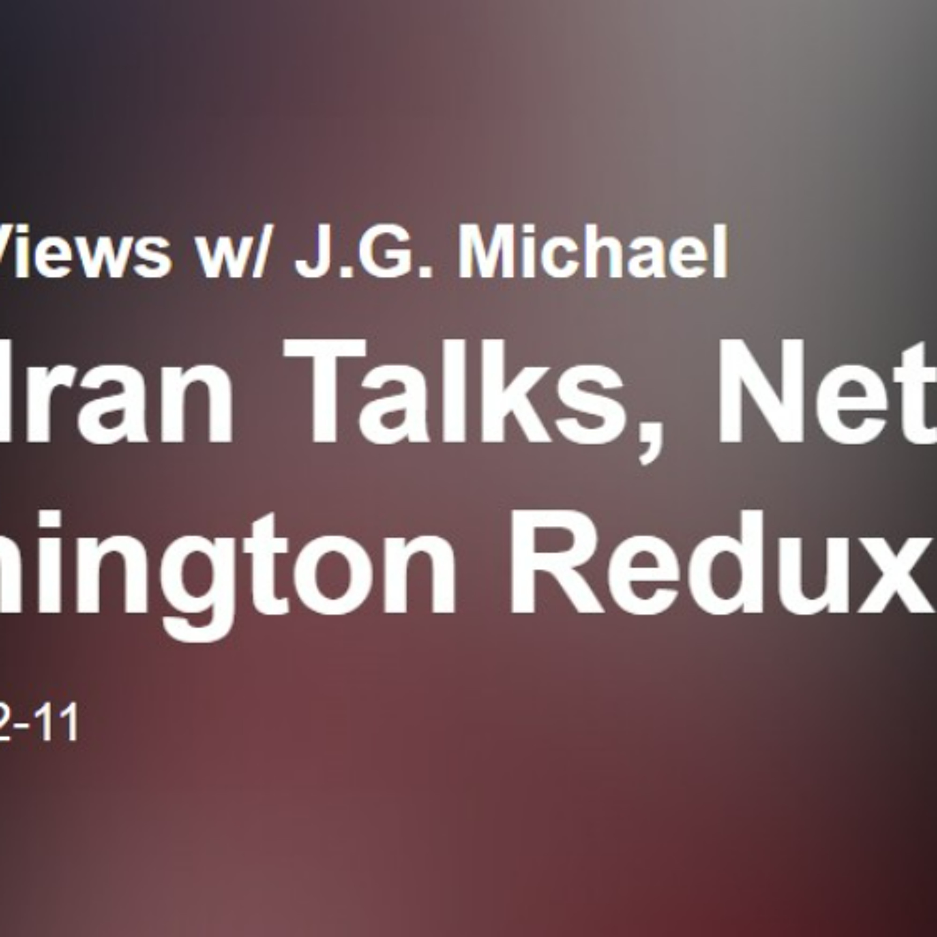 Mr. Netanyah goes to Washington