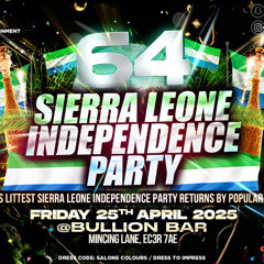 THE OFFICIAL SIERRA LEONE 64 INDEPENDENCE MIX 2025|| MIXED BY DJ TY GIBZ