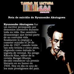 Nota de suicidio de Ryunosuke Akutagawa