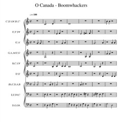 O Canada - Boomwhacker (audio)