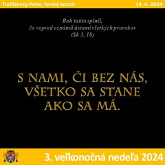 3. veľkonočná nedeľa 2024