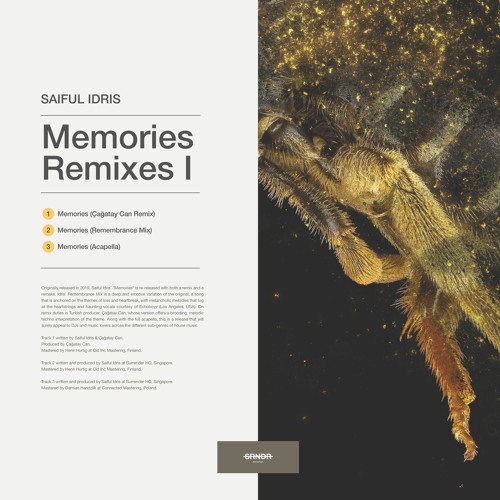 Saiful Idris - Memories (Remembrance Mix) [SRNDR20016A]