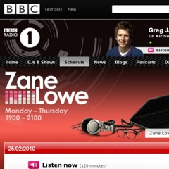 RareForm - Reconstruct The Future (Slumdogz Remix) on Zane Lowe's BBC Radio 1 Show, February 2010