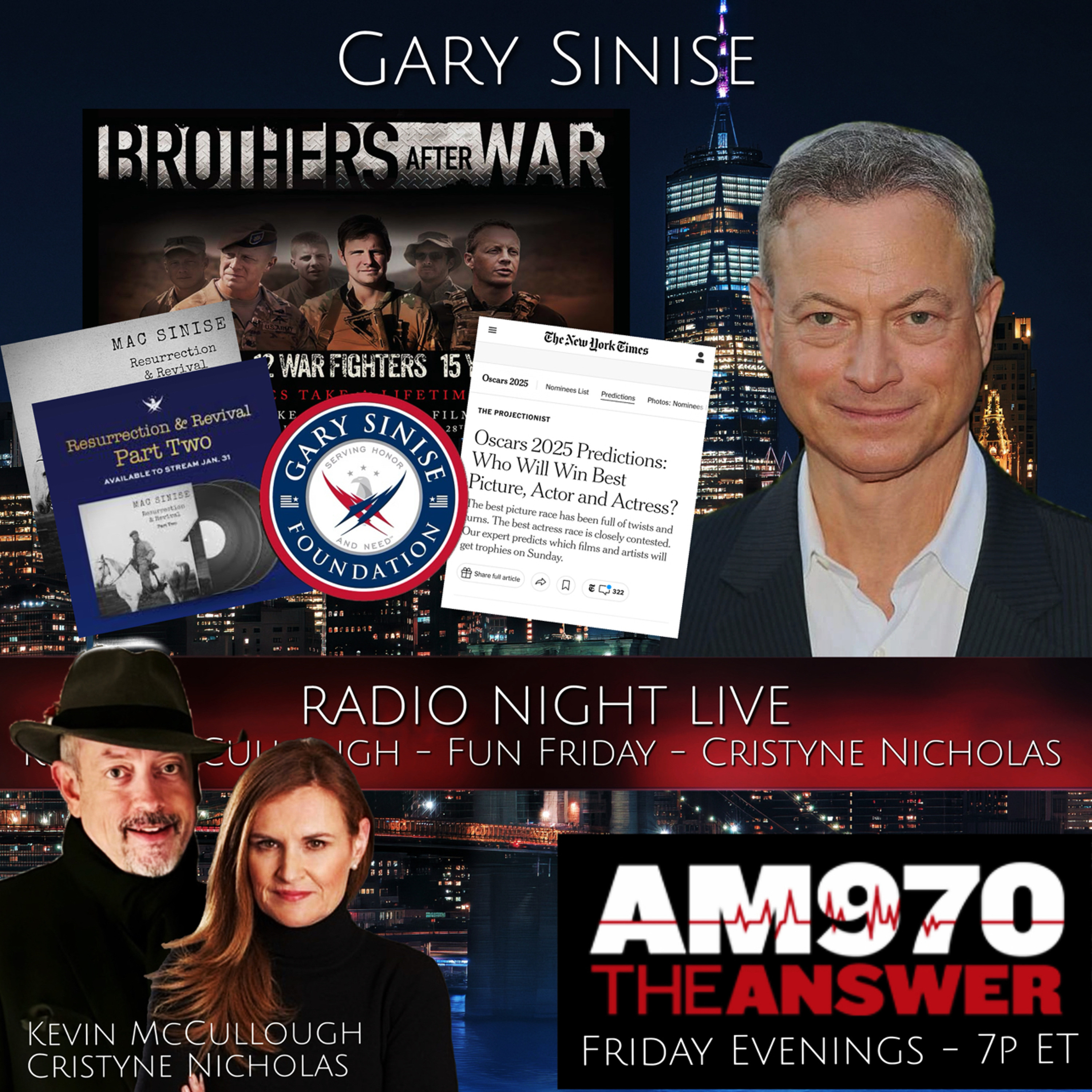 20250228- RNL - Gary Sinise Returns to Fun Friday To Talk Vet Tix and Oscars