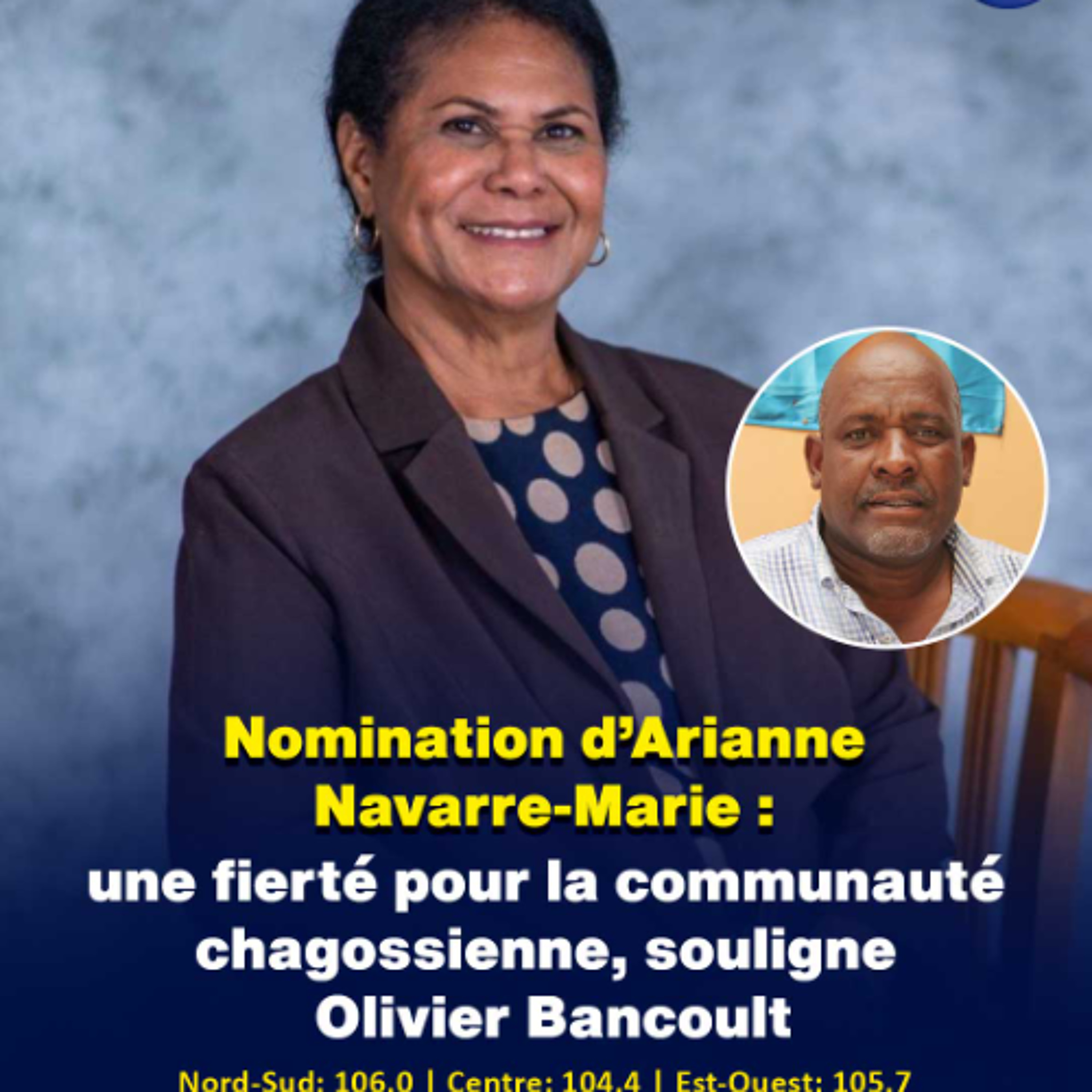 Nomination d’Arianne Navarre-Marie : une fierté pour la communauté chagossienne, souligne Olivier Bancoult