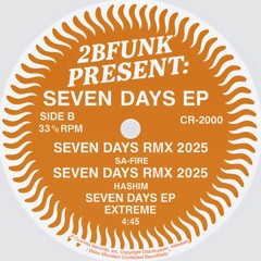 1  2BFUNK PRES. Seven days E.P. -- DJ TRICIA MIX