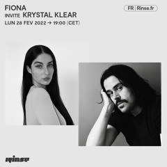 FIONA invite Krystal Klear - 28 Février 2022
