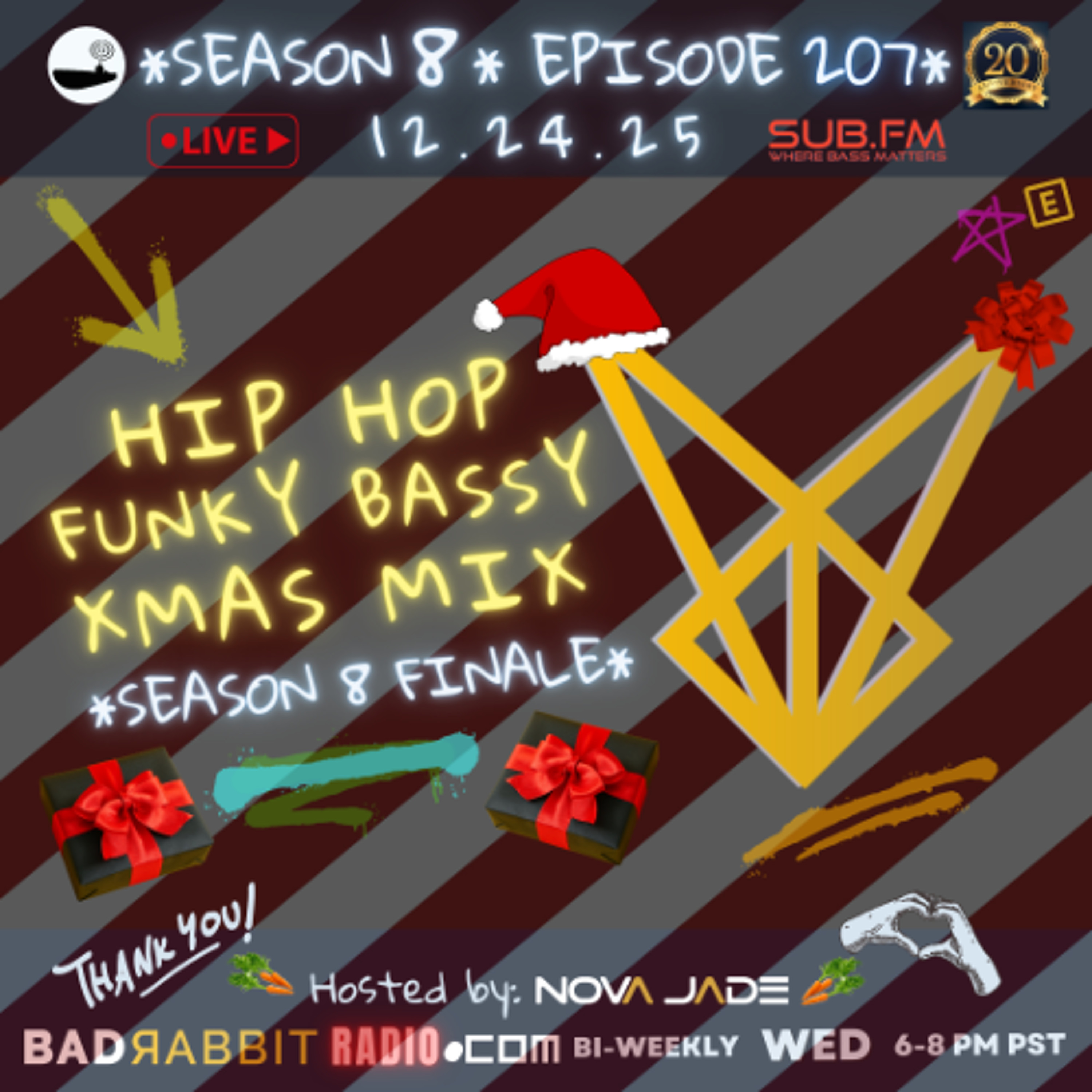Bad Rabbit Radio S8 EP207 with Nova Jade - 24 Dec 2025 episode artwork