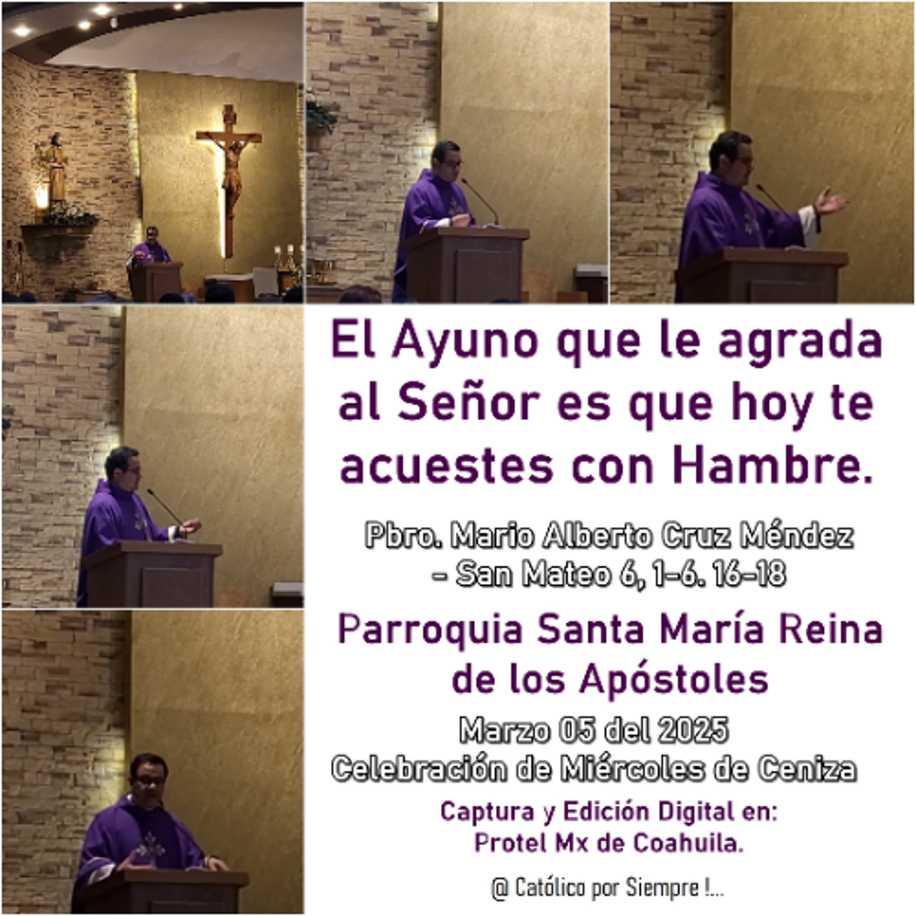 Podcast # 957 - Evangelio y Homilía - 5 Marzo 2025 - Pbro. Mario Cruz - #Católico por Siempre !...