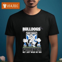 Peanuts Characters Walking Canterbury-bankstown Bulldogs Forever Not Just When We Win Shirt