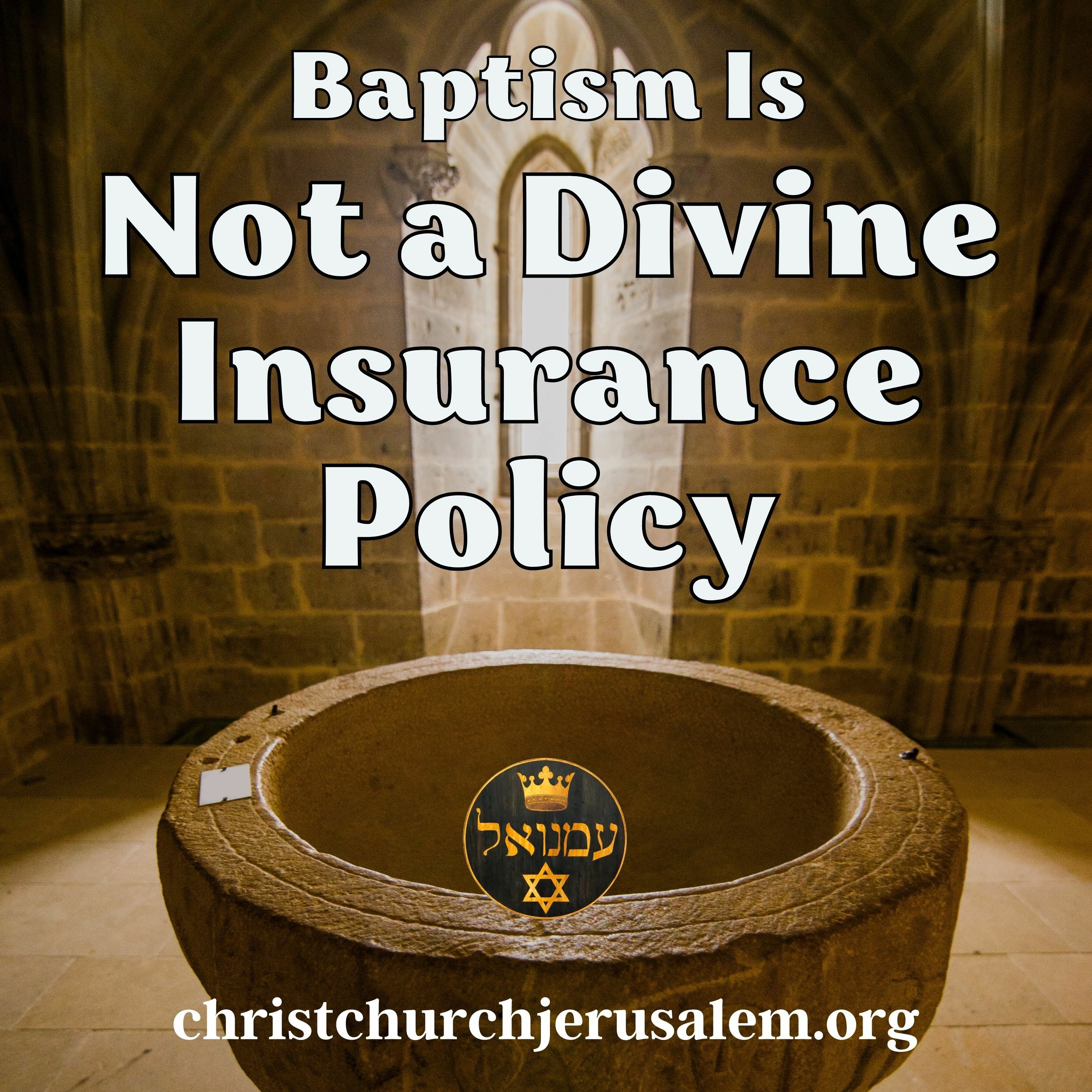 Baptism is not a divine insurance policy | Rev. Kevin Cable episode artwork