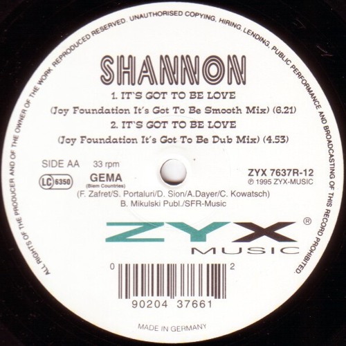 Shannon - It's Got To Be Love (Joy Foundation It's Got To Be Smooth Mix)
