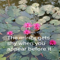 The mirror gets shy when you appear before it
