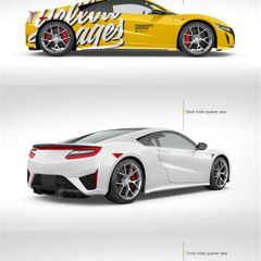 Sportwagen Mockup Free Kostenlos Downloaden