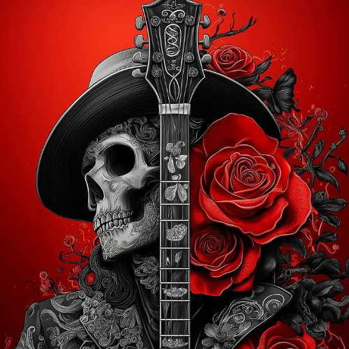 Guitar on Fire