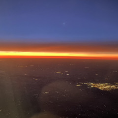 above the city