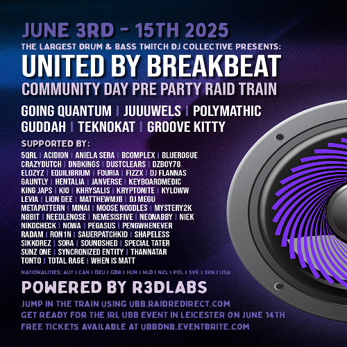 NOWA ATMOSPHEREC - UNITED BY BREAKBEAT COMMUNITY DAY 1 - LIVE ON TWITCH.TV/NOWAATMO - JUNE 11TH 2025