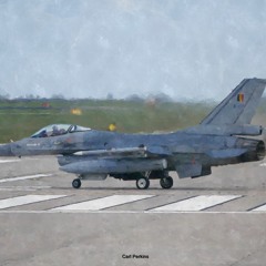 F16AMs Fighter Jets - Lineup And Takeoff