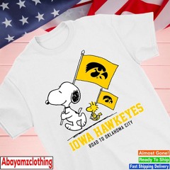 Snoopy Iowa Hawkeyes road to Oklahoma city shirt