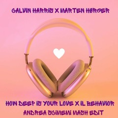 Calvin Harris Vs Marten Horger - How Deep Is Your Love Vs Il Behavior (Andrea Scimemi Mash Edit Mix)