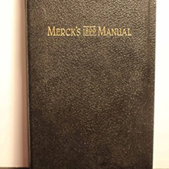 FREE EBOOK √ Merck's 1899 Manual of the Materia Medica (A Ready-Reference Pocket Book